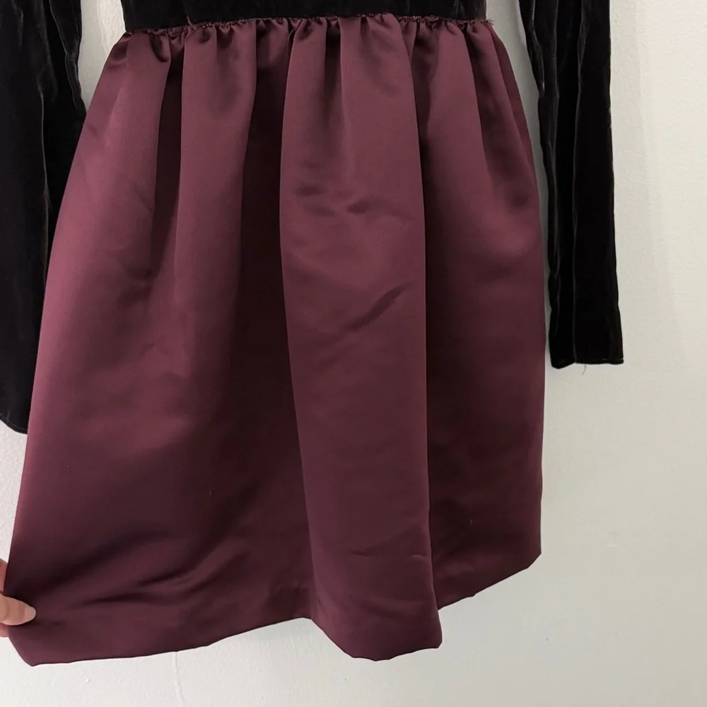 Girls XL Black and Burgundy Dress SEE DESCRIPTION